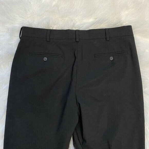 The Outfitters Lands' End Men's Pants Size 34 Traditional Fit Black Wool Blend - Picture 4 of 7